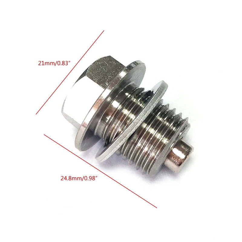 Đai Ốc Nam Châm Cống Thoát Nước Động Cơ Bằng Thép Không Gỉ Có Nam Châm Neodymium M14x1 5 mm Dura