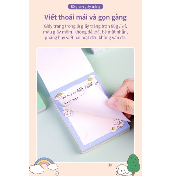 ✅ [ SALE ] Giấy note ghi chú hoạt hình - 100 tờ - Vàng/ Xanh Dương/ Xanh Lá - 21718 - 𝐕𝐏𝐏 𝐏𝐇𝐔𝐎𝐍𝐆𝐓𝐇𝐀𝐍𝐇 🔰