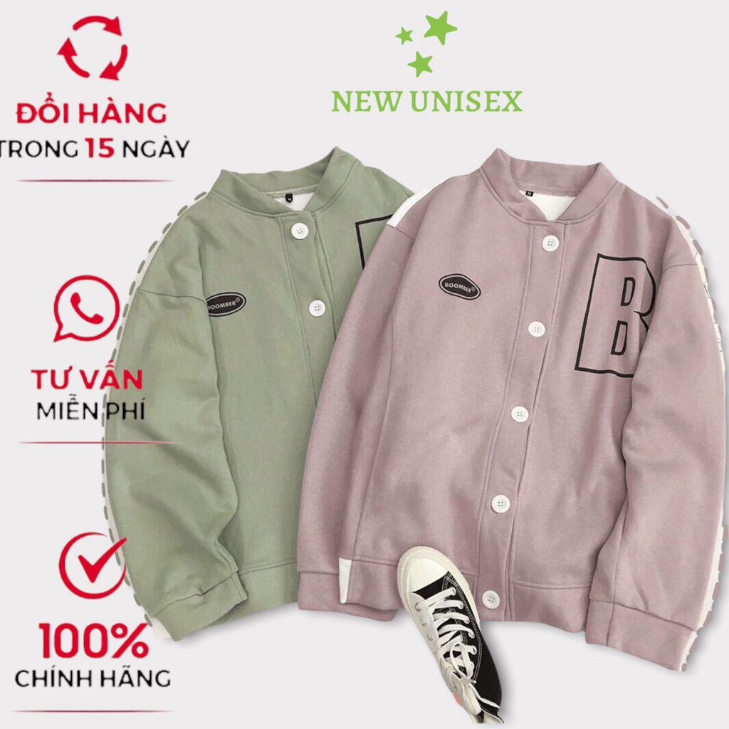 Áo khoác cadigan BOMBER Ulzzang Áo khoác hoodie Cadigan form rộng Unisex TP [NewUnisex]