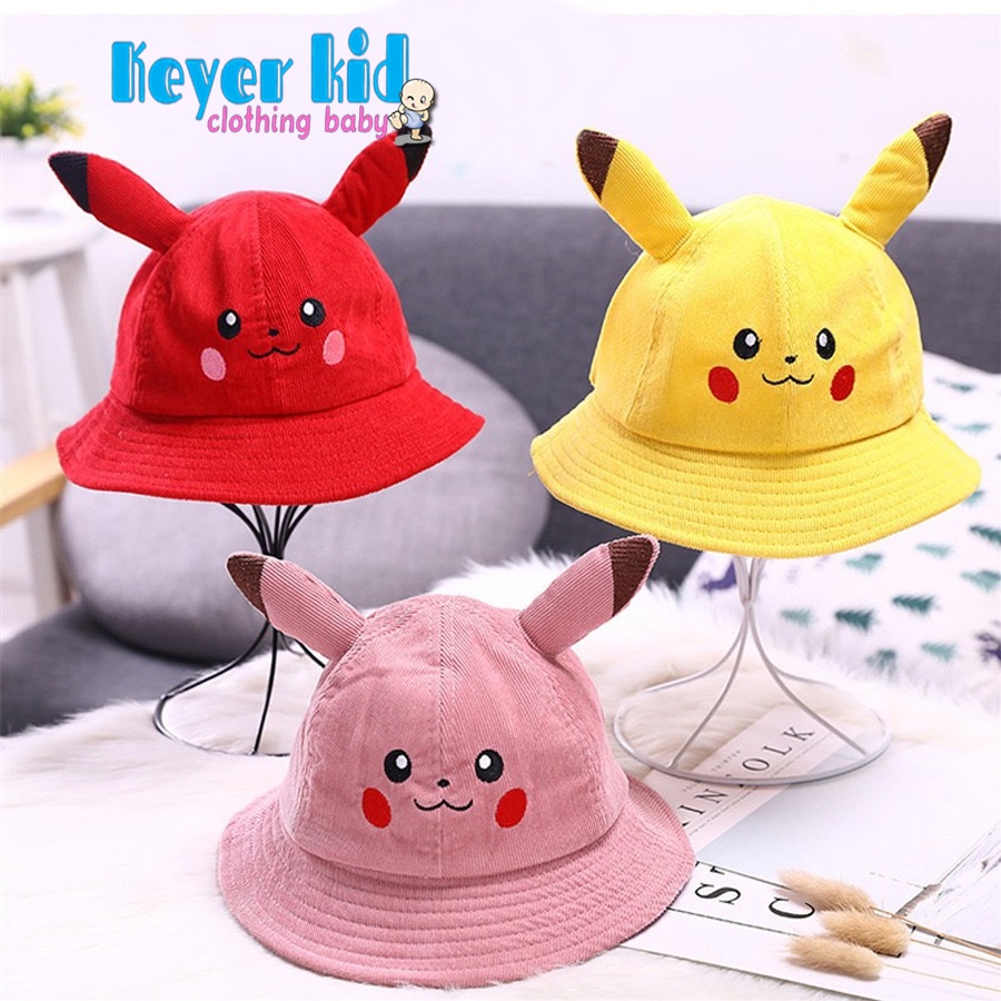 Mũ Nón PIKACHU, Nón Gianh Cho Bé Trai Bé Gái (1-5 Tuổi) Chất Liệu Tốt Hàng Chất Liệu Nhung Cao Cấp KEYER KID NON002