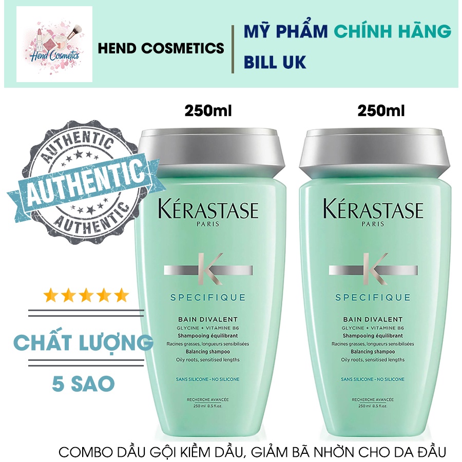 Set dầu gội kiềm dầu Kerastase Specifique Bain Divalent 2 x 250ml