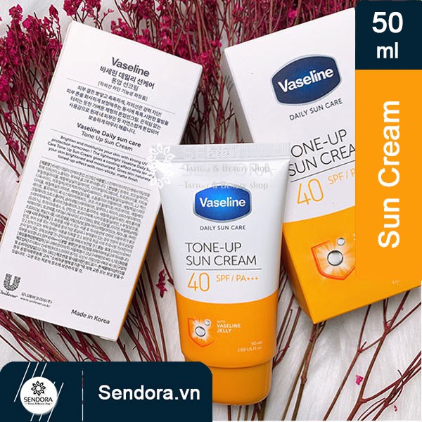 Kem chống nắng Vaseline nâng tông SPF40/PA+++ daily sun care tone up sun cream 50ml