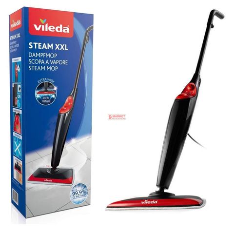 Cây lau nhà hơi nước VILEDA XXL Power bản chữ nhật - 2 khăn lau