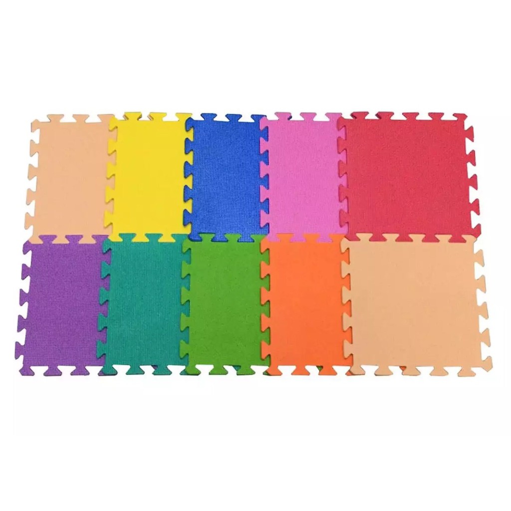 RẺ VÔ ĐỊCH 10 tấm xốp lót sàn cho bé nhiều màu sắc ghép lại, kích thước 30x30 cm/tấm