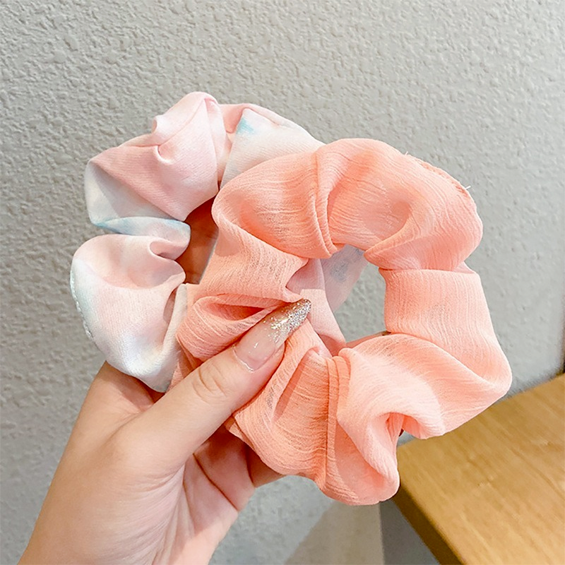 Dây buộc tóc nhuộm màu cầu vồng xinh xắn