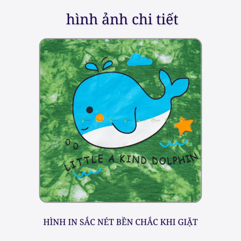 Bộ Dài Tay Cho Bé Trai, Bé Gái Vải Thun Lạnh Minky Mom Hoạ Tiết  Loang Tye Dye, Đồ Bộ Dài Tay Cho Bé Mặc Nhà MKMTD2203