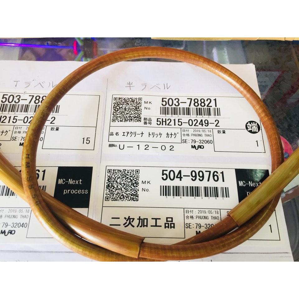 Honda 67-68-71-72: 01 sợi dây Km màu ngã vàng cho xe honda 67-72 - ghiđông thấp và cao dùng chung