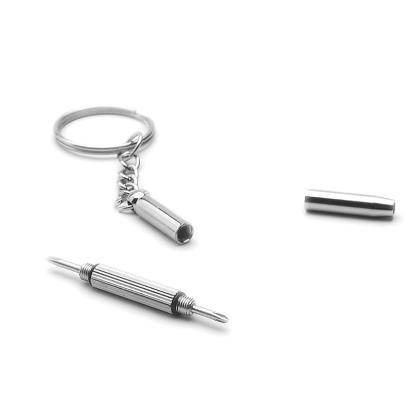 Dụng cụ tuốc nơ vít sửa chữa mắt kính 3 trong 1 kiểu dáng móc khóa tiện dụng