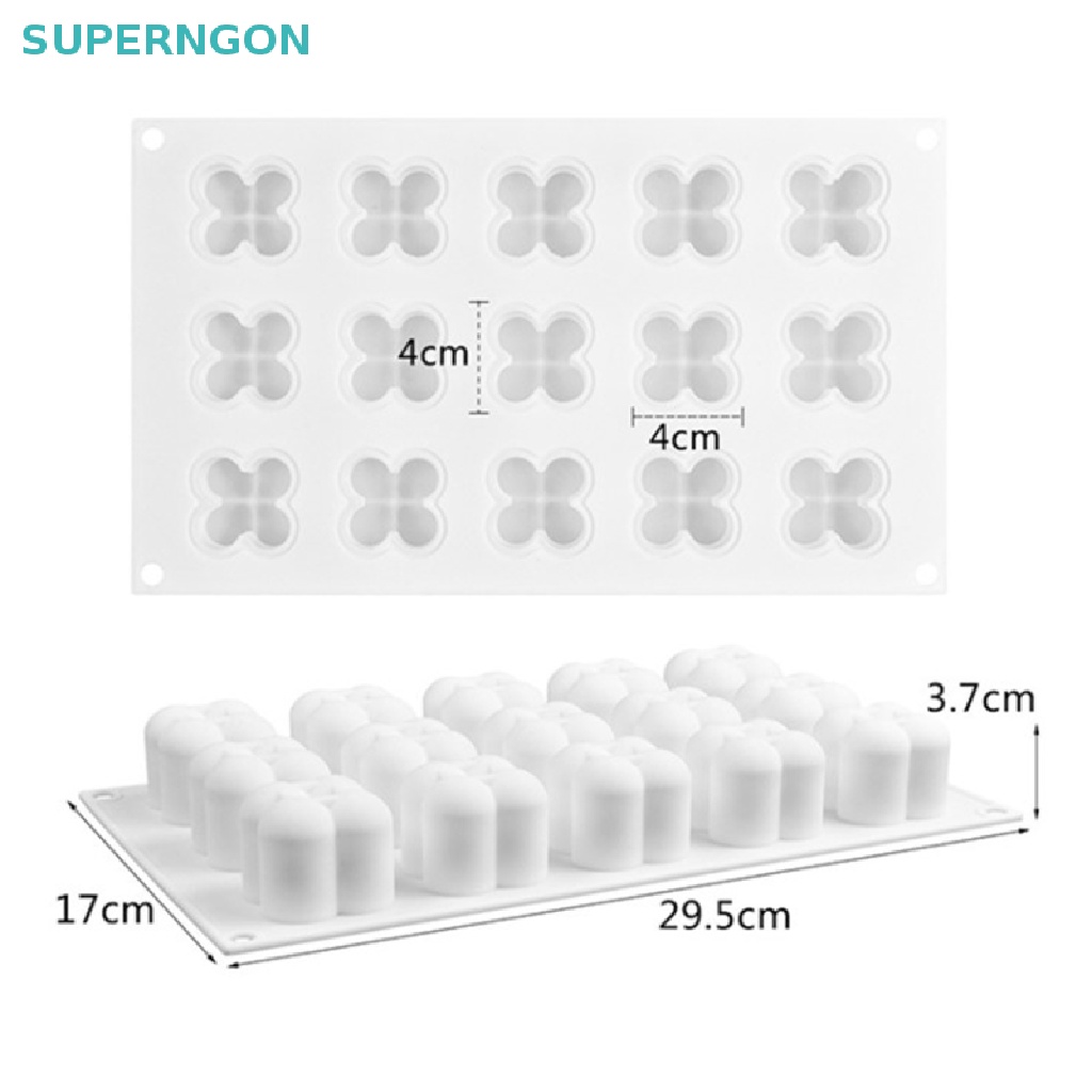 1 Khuôn Silicone 15 Ngăn Tạo Hình Trang Trí Bánh