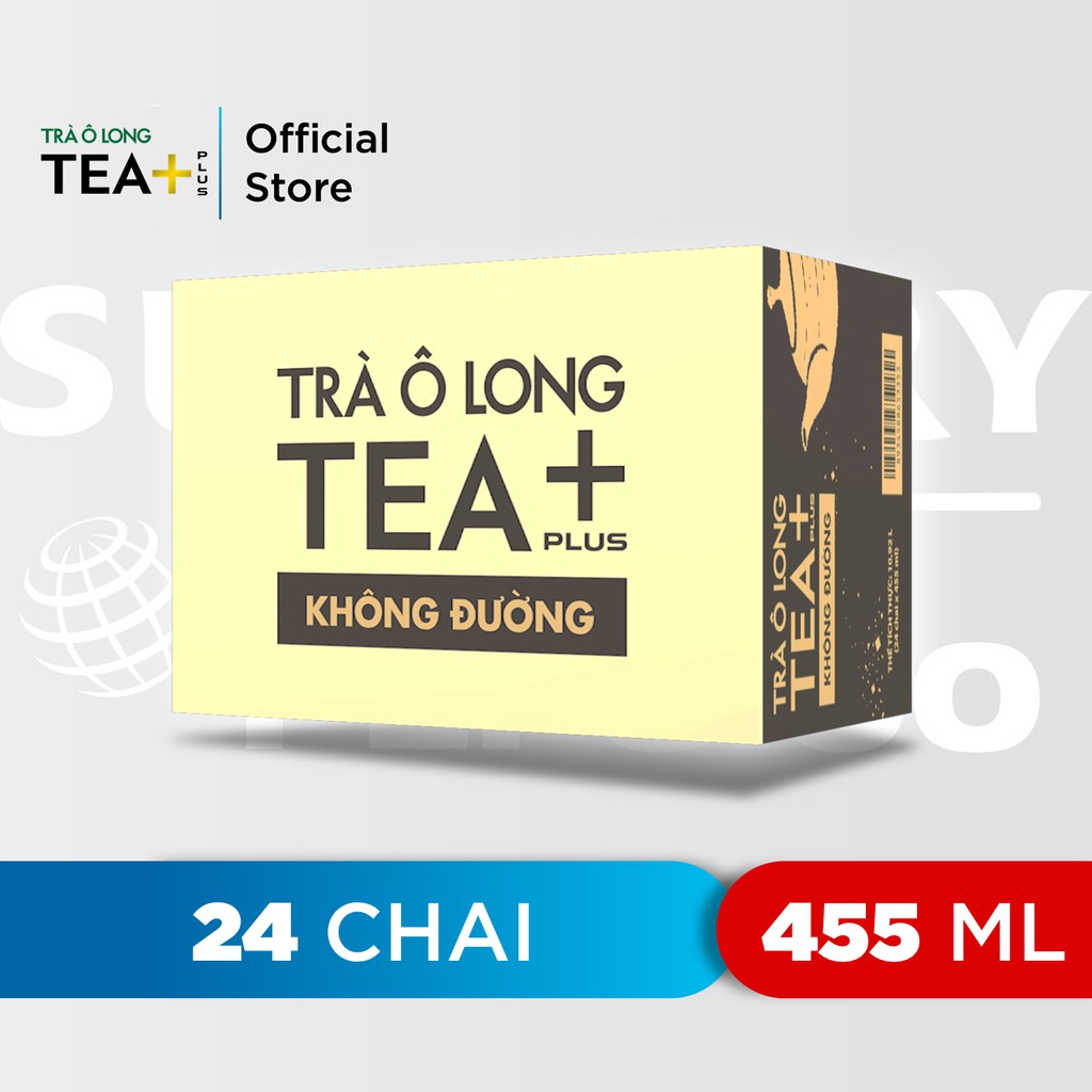 Grop2510 -30k đơn 150k thùng 24 chai trà ô long không đường tea+ 455ml chai - ảnh sản phẩm 5