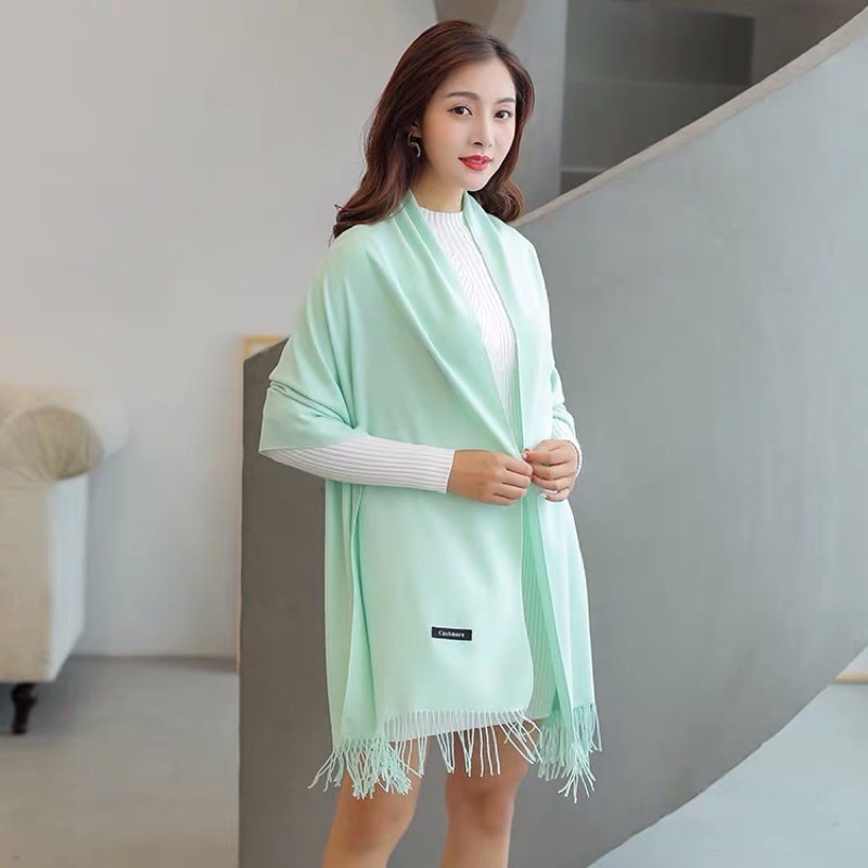 Khăn Quàng Cổ Nữ Cashmere Phong Cách Hàn Quốc