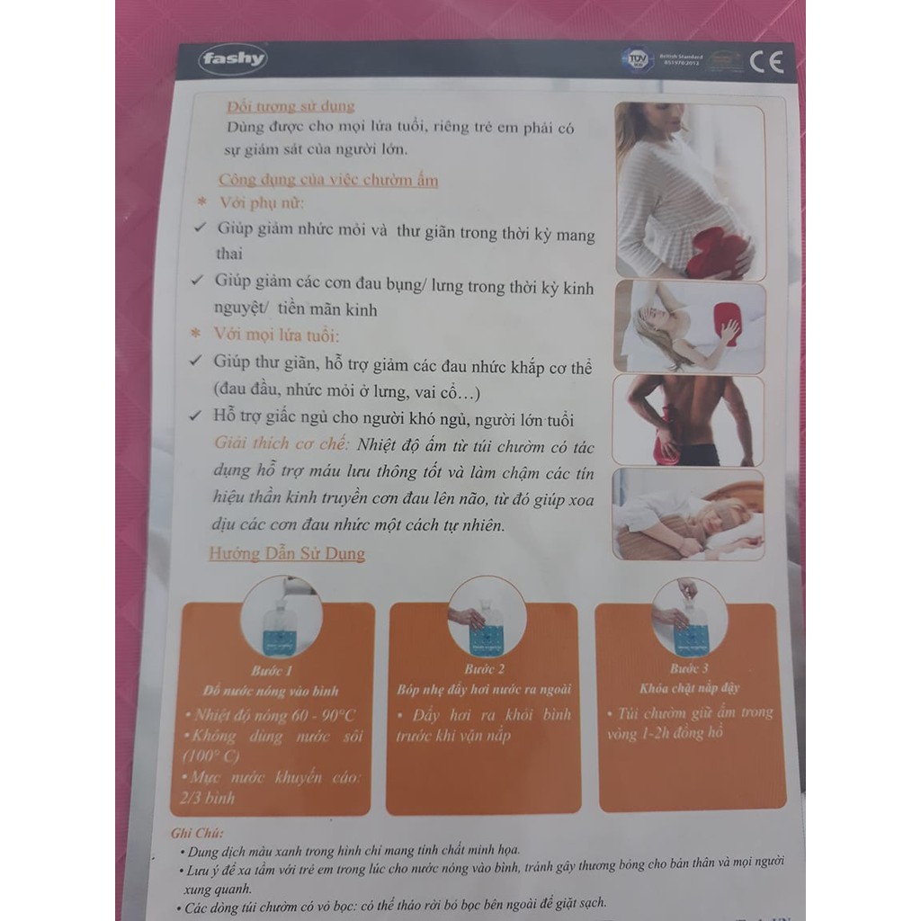 Túi chườm nóng lạnh Fashy Germany Bọc Lông Cừu giảm đau tự nhiên nhập khẩu 100% từ Đức