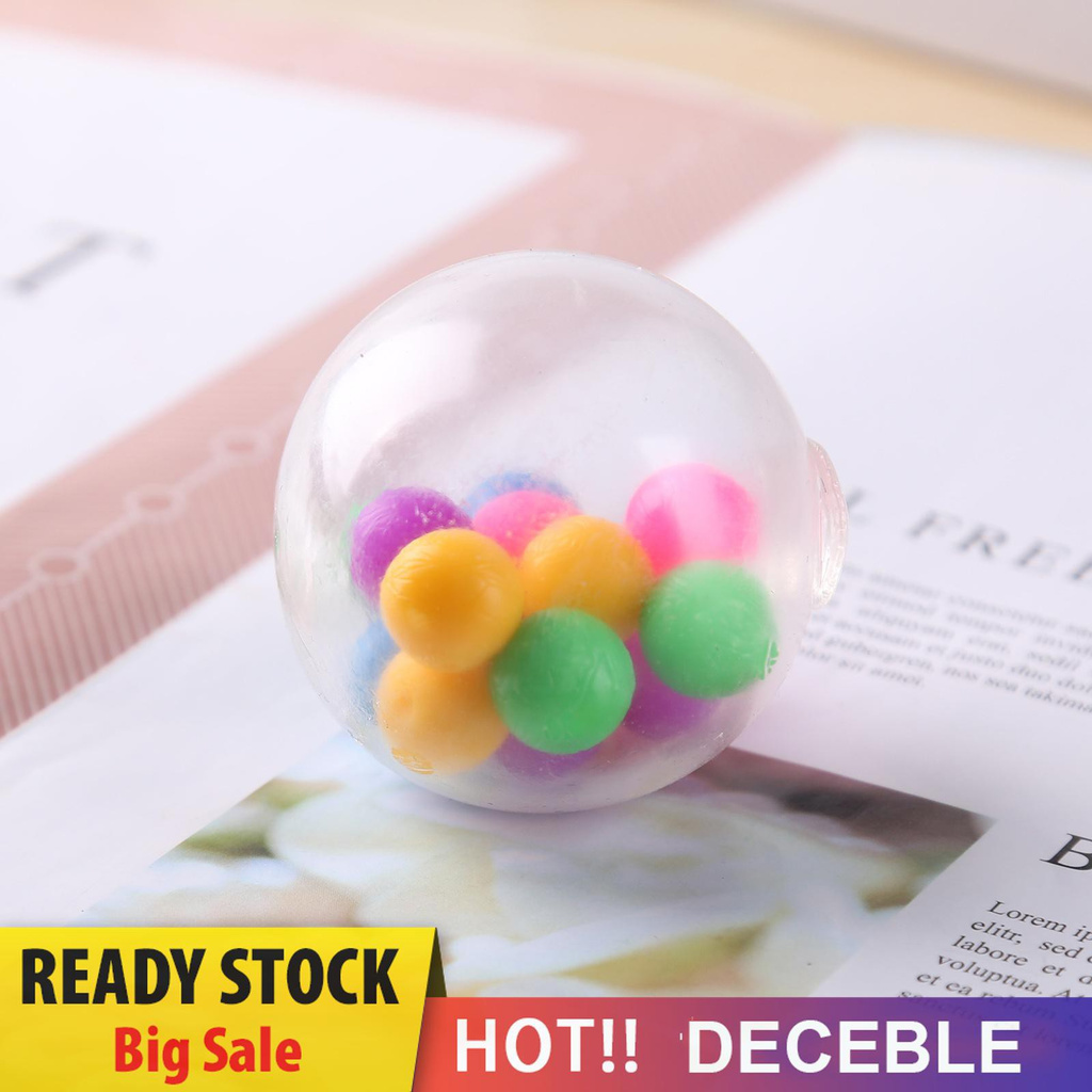 Đồ chơi bóng nhiều màu sắc nặn bóp đàn hồi giúp giảm căng thằng tập trung tốt hơn
