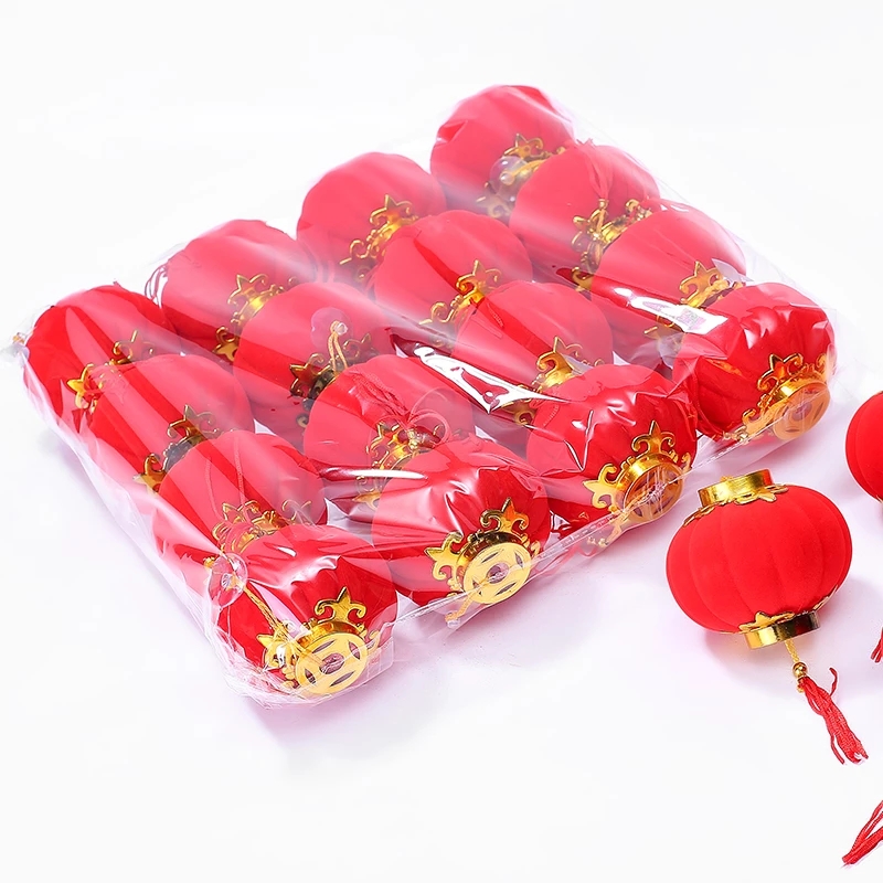 Set 30 đèn lồng đỏ 3cm trang trí tiệc sáng tạo