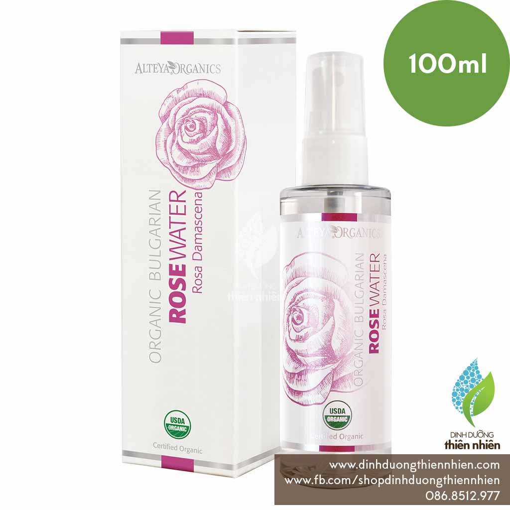 Nước Hoa Hồng Đỏ Hữu Cơ Alteya Organics Rose Water