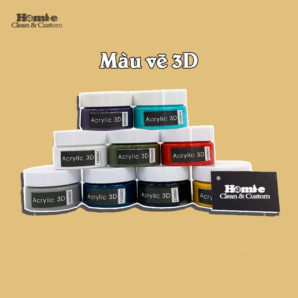 [MÀU SƠN Custom] Acrylic 3D-5D Lọ 30ml Bảng Màu 1