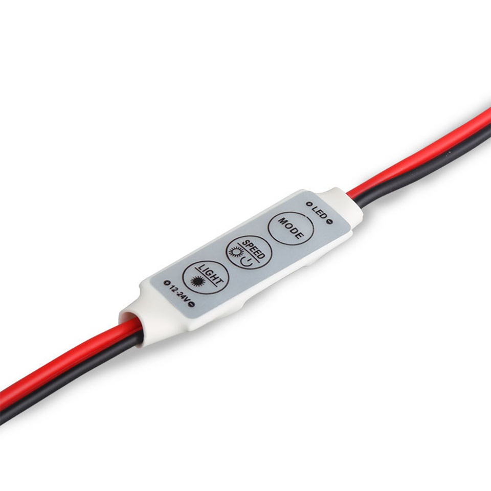 Bộ điều khiển Dimmer Bộ điều khiển đèn Led nhỏ 24V DC 12V 3 * 4A để điều khiển Ánh sáng dải đèn Led đơn màu SMD 2835 3528 5050 5630