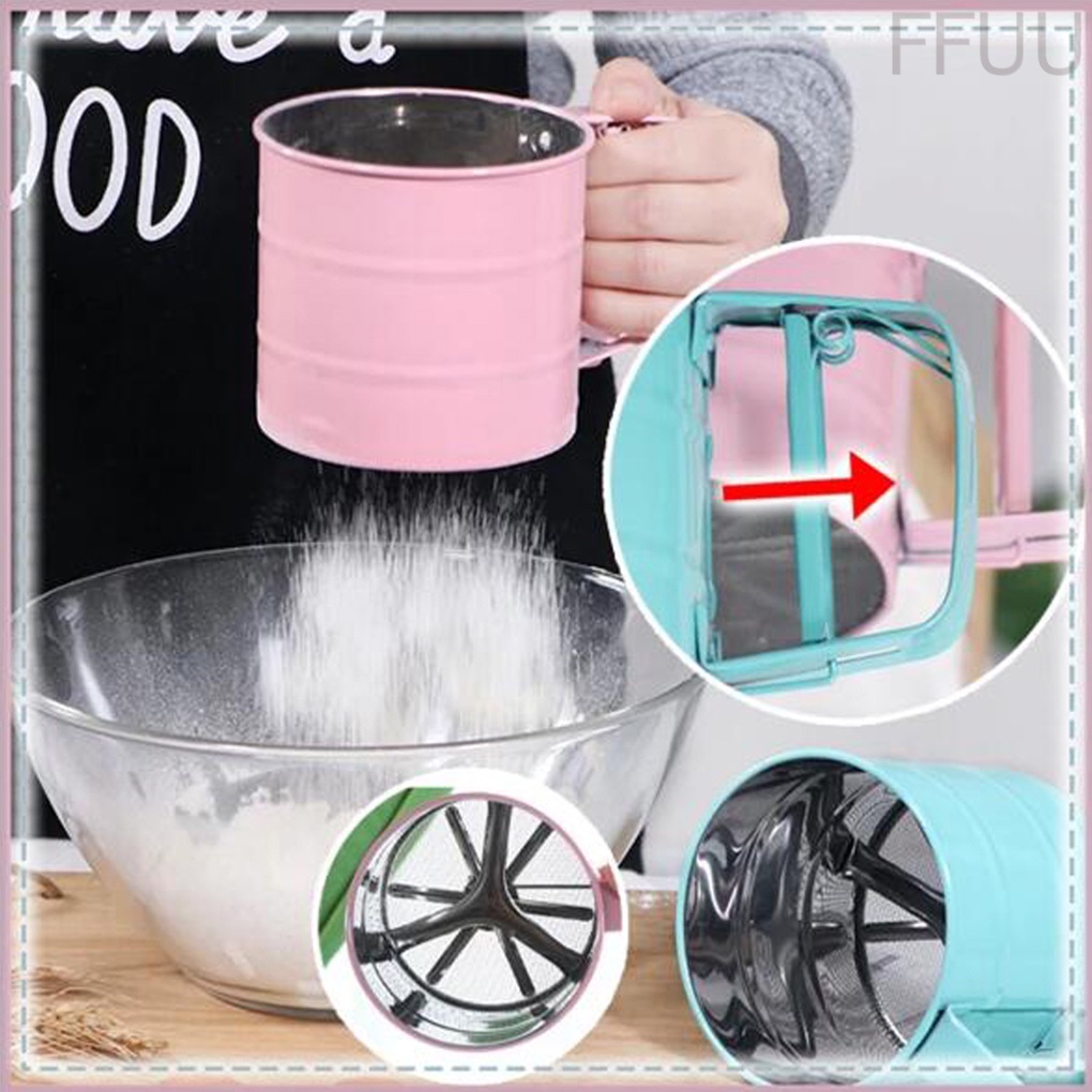 Rây Bột Bằng Thép Không Gỉ Có Tay Cầm Tiện Dụng Cho Nhà Bếp 86