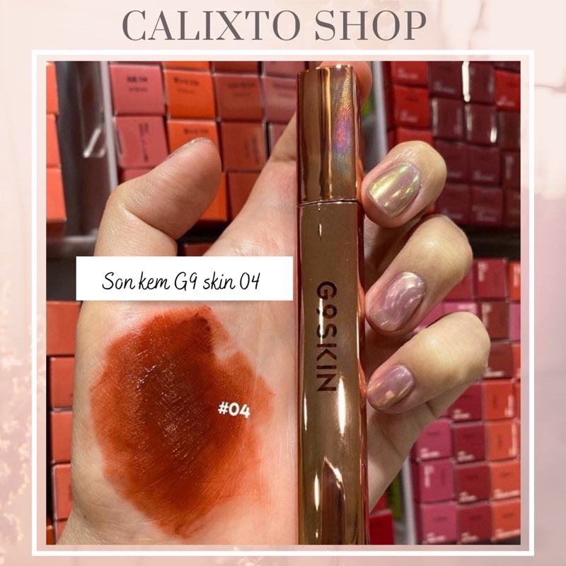 Son kem G9 Skin màu 04 đỏ gạch