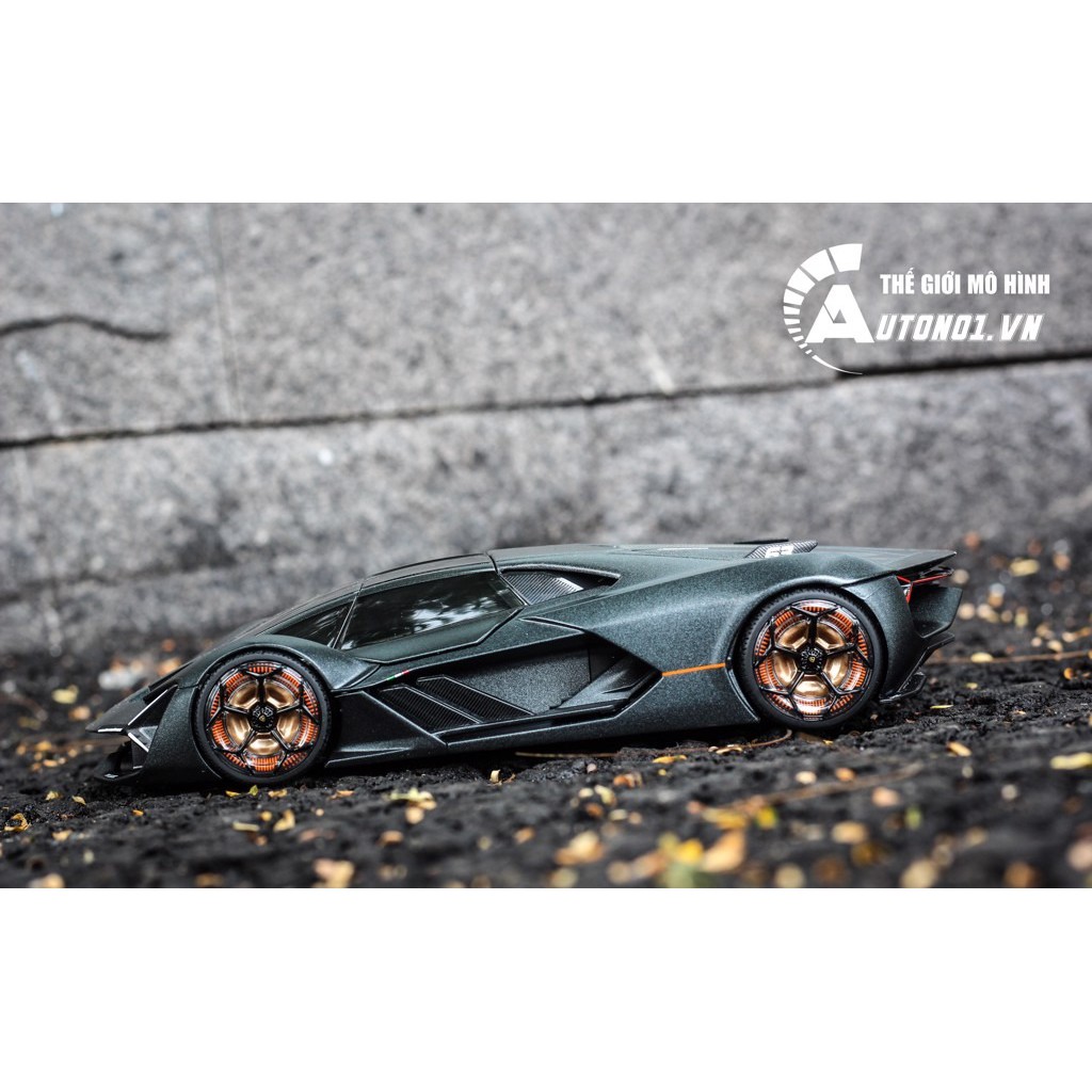 MÔ HÌNH XE LAMBORGHINI TERZO MILENNIO GREY 1:24 BBURAGO 6461