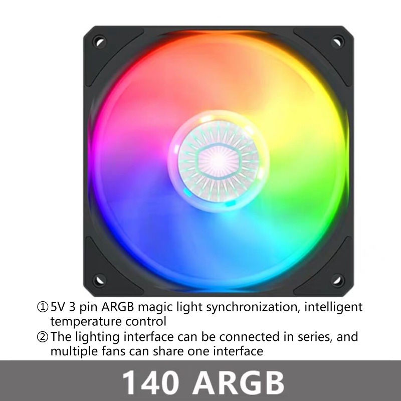 Quạt tản nhiệt CPU máy tính 140mm ARGB RGB 5V 3PIN