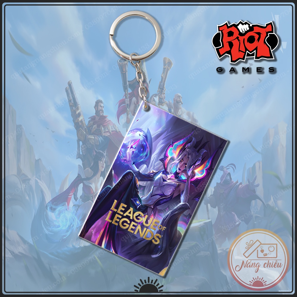 Móc Khóa Dày In Sắc Nét 2 Mặt Thẻ Game Liên Minh Huyền Thoại - League of Legends 1 ☘️Quà Tặng Nắng Chiều☘️
