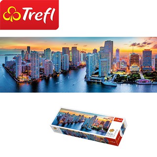 Tranh ghép hình TREFL 29027 - panorama 1000 mảnh Miami chiều tà (jigsaw puzzle Tranh ghép chính hãng TREFL)