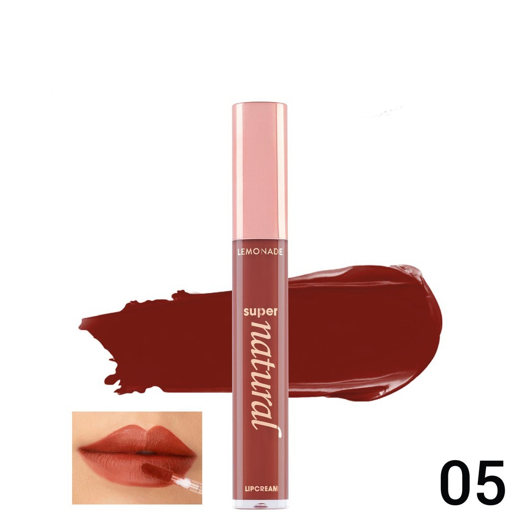 [Mã COSGLORIAT4 -8% đơn 250K] Son kem lì Lemonade Super Natural Matte Lipcream 5g