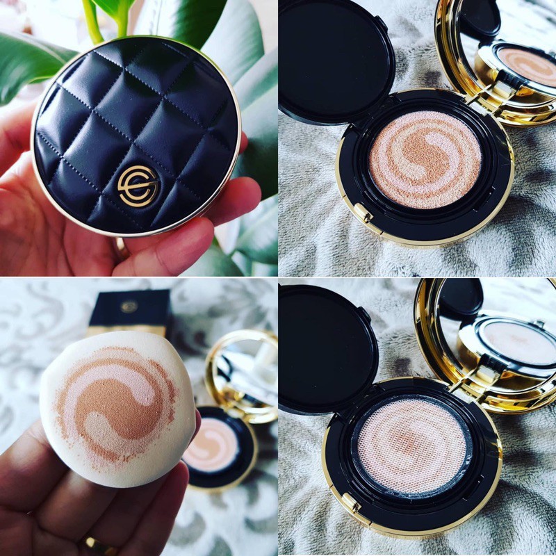 Phấn Nước DPC Pink Aura Cushion Dia Limited Edition mẫu vỏ da đen kèm lõi | BigBuy360 - bigbuy360.vn