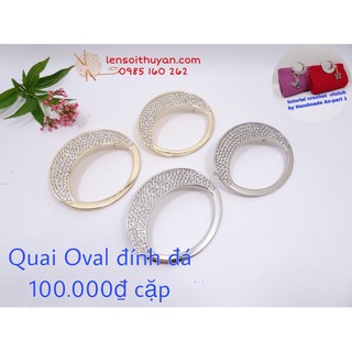 Quai đính đá oval
