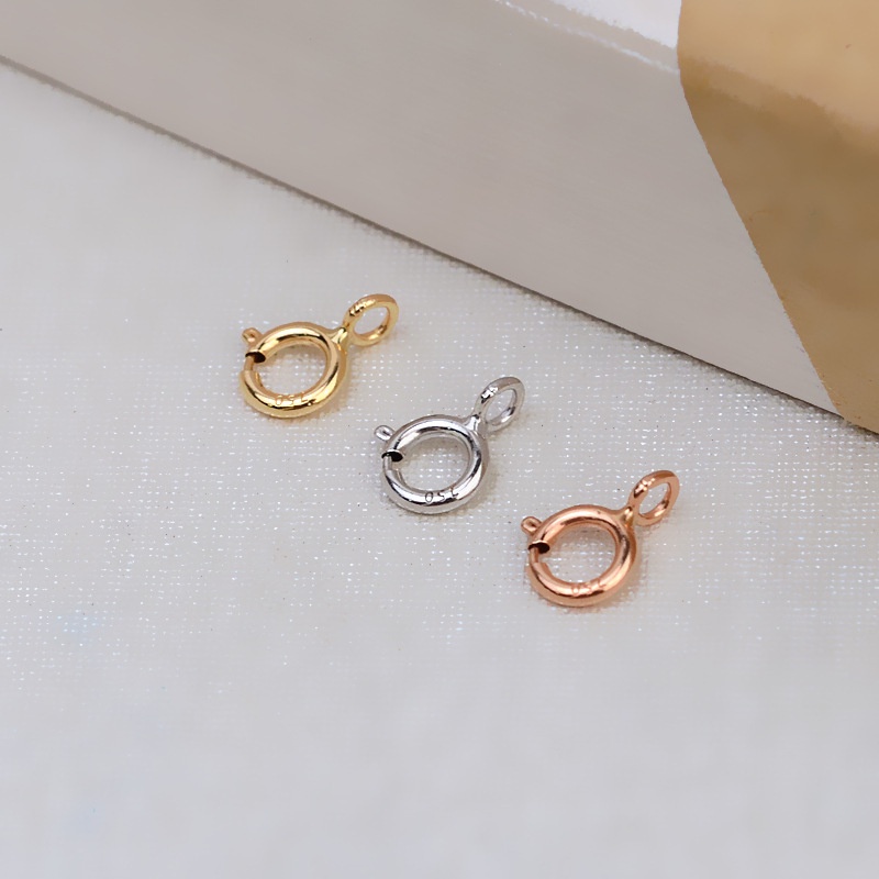 [K19B] Phụ kiện trang sức (DIY) - Khóa tròn ống lẫy đẩy