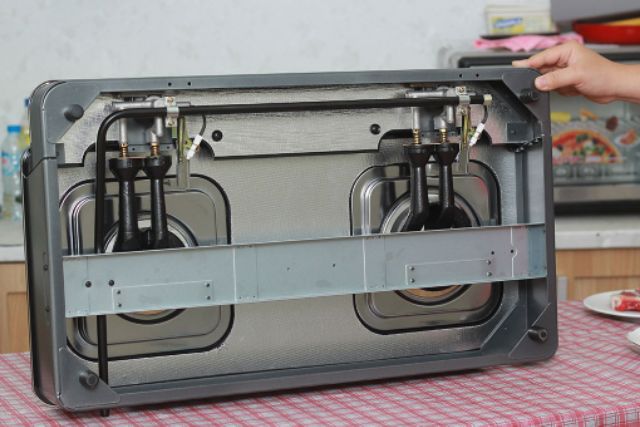 Bếp gas đôi Electrolux 728 Hàng trưng bày +TẶNG DÂY GAS Đầu Đốt đồng thau chịu nhiệt cao cấp
