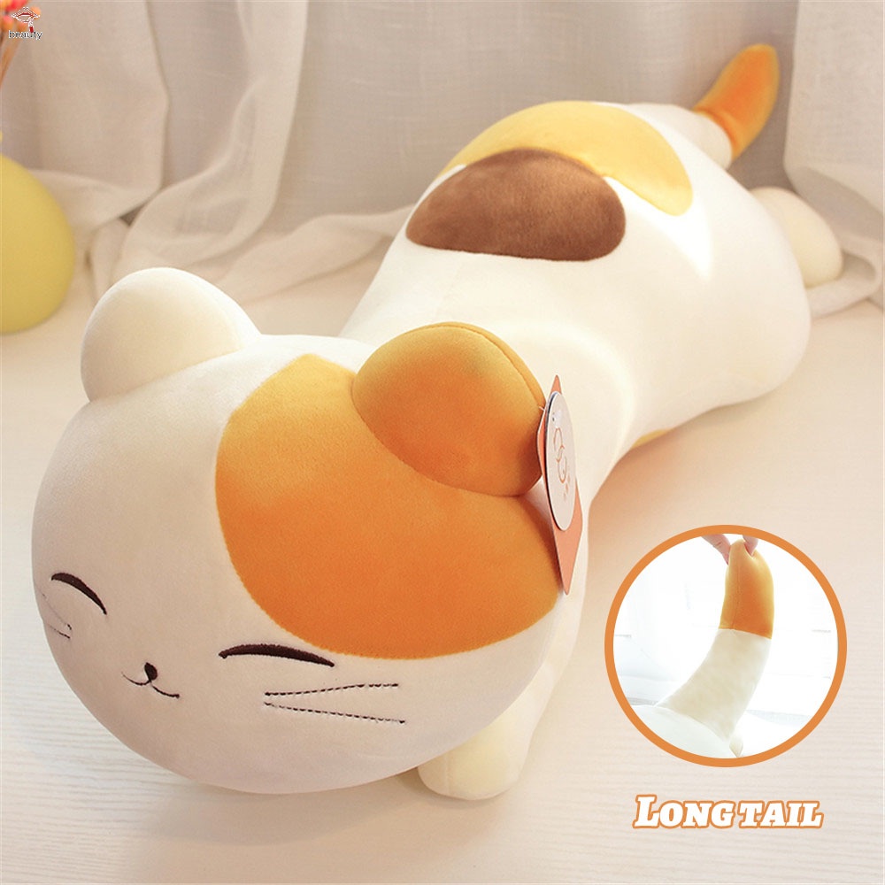 Gối Ôm Nhồi Bông Mềm Mại Hình Mèo Dễ Thương 40/50/60cm