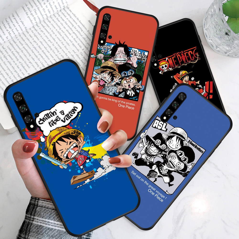 Ốp lưng điện thoại Huawei Nova 2 Lite 2S 2I 2 Plus 3 3I 3E 4 Chống va đập Phim hoạt hình vui nhộn Luffy Case Anime OneP mảnh Vỏ bọc điện thoại silicon TPU mềm