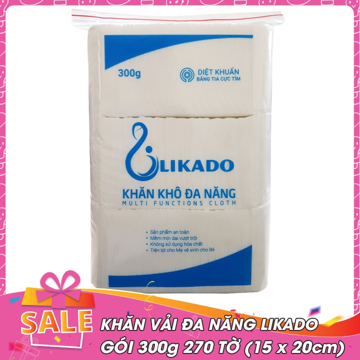 COMBO 10 Khăn vải đa năng LIKADO 500g 400g 300g (hàng chuẩn công ty) / Có quà tặng