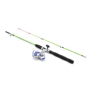 Bộ cần câu 2 khúc mini Wpower 1m5 Green ( máy 3000 )