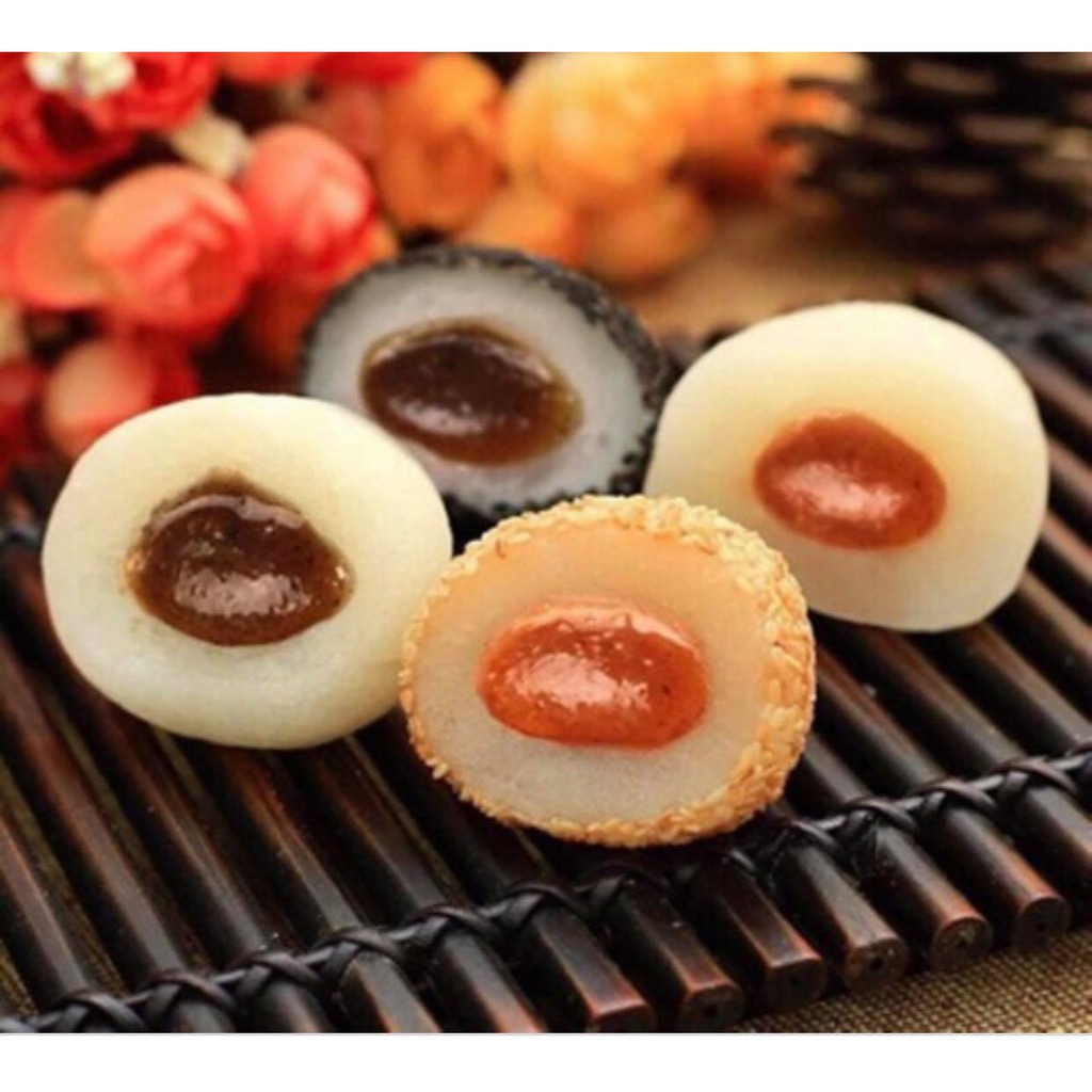 [mới] Bánh Mochi Tròn Cô Gái Đài Loan / 500g [ khoảng 16-17 bánh mix đủ 4 vị]