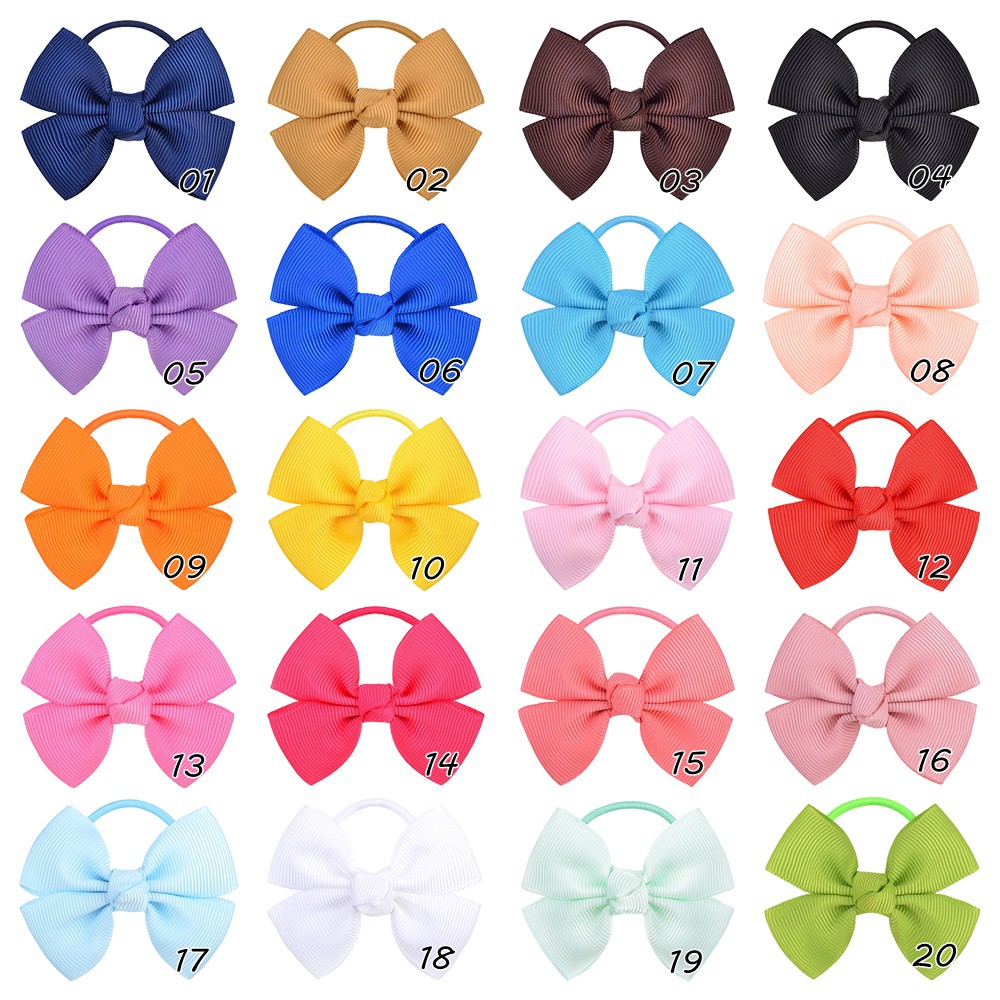 KIDSBOWS Băng Đô Nơ Màu Trơn Cho Bé