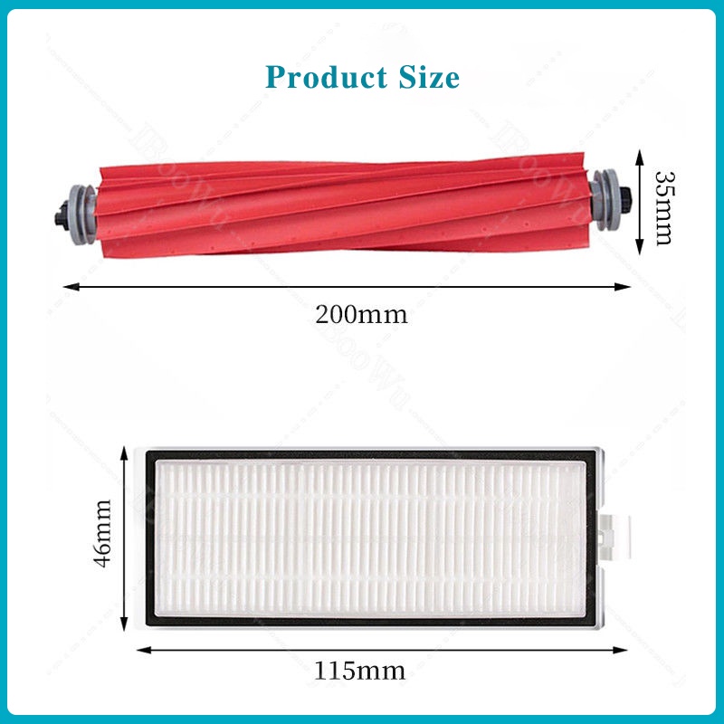 Giá Đỡ Cây Lau Nhà Chính + Chổi Cuộn Thay Thế Dùng Một Lần Cho Xiaomi Mijia Roborock Q7 MAX / T
