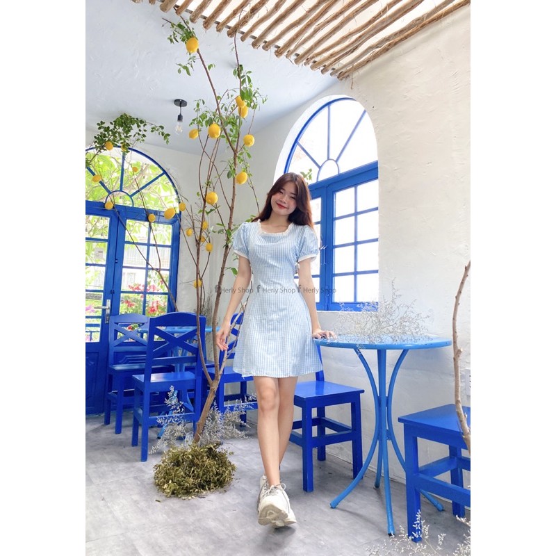[Mã FAGREEN1505 giảm tới 30K đơn 99K] ĐẦM CỔ U XOÈ PHỐI VIỀN TRẮNG | BigBuy360 - bigbuy360.vn