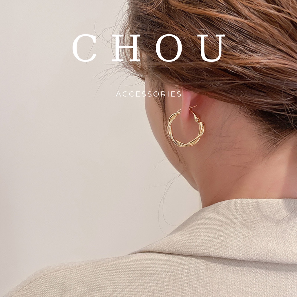 Bông Tai Tròn Xoắn | CHOU ACCESSORIES |