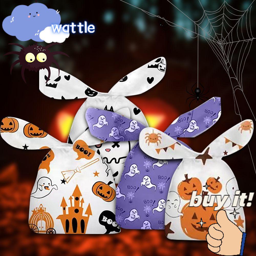 Bộ 50 Túi Đựng Kẹo Hình Bí Ngô Trang Trí Halloween