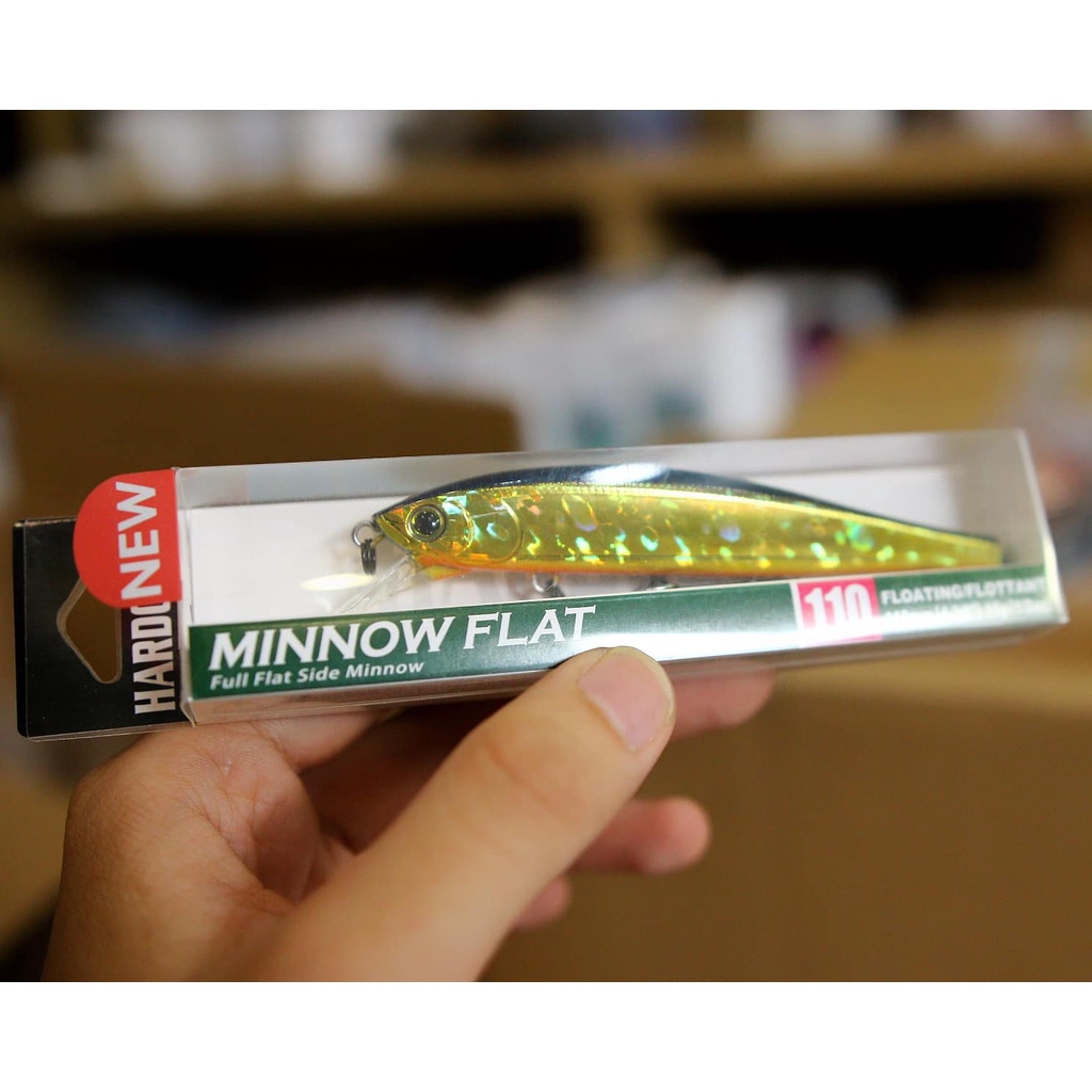 Mồi Giả Câu Lure DUEL Hardcore Minnow Flat 110 Mồi Giả Câu Cá DUEL Hàng Chính Hãng JAPAN