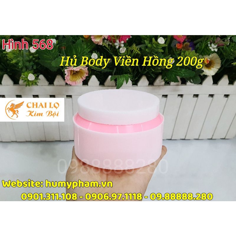 HỦ ĐỰNG KEM BODY - Hủ Body Viền 200g