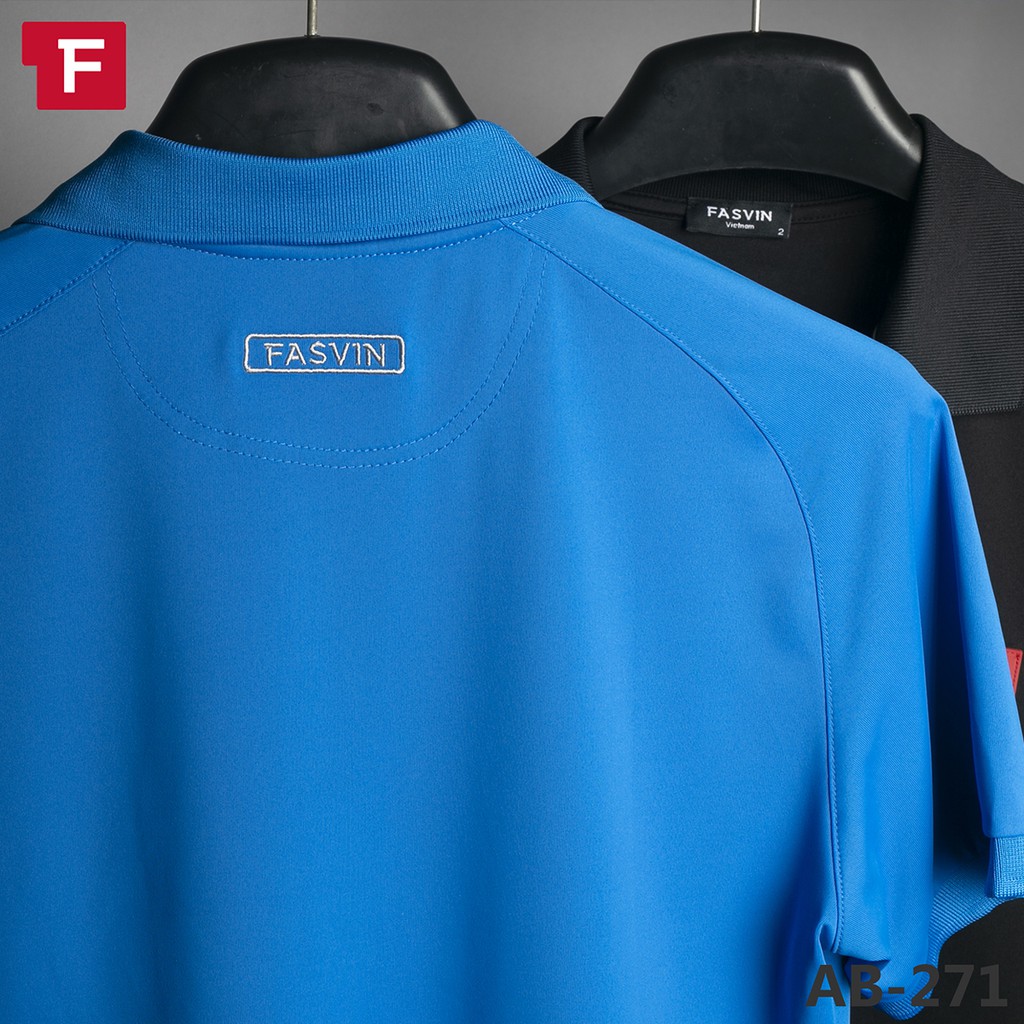 Bộ thun thể thao nam Fasvin AB20271.HN cổ bẻ vải thể thao mềm nhẹ co giãn thoải mái khi vận động | BigBuy360 - bigbuy360.vn