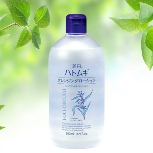 Nước tẩy trang ý dĩ Hatomugi the cleansing lotion 500ml nội địa nhật Skin Care HN