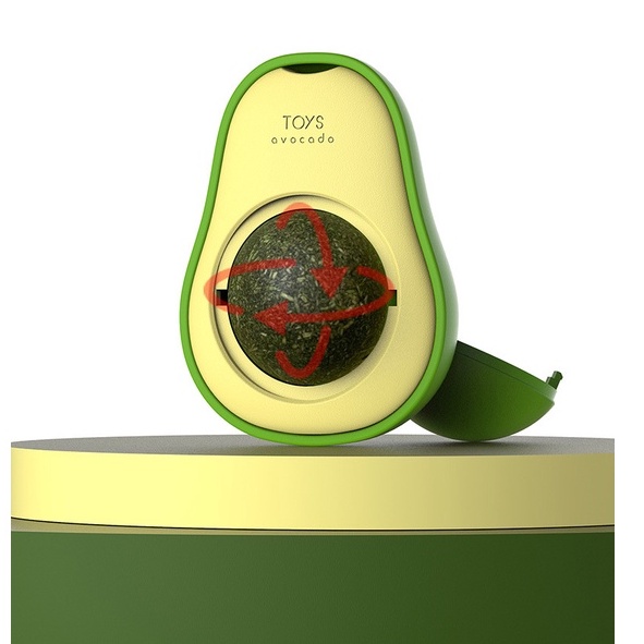 CỎ BẠC HÀ DÁN TƯỜNG HÌNH TRÁI BƠ DÀNH CHO MÈO - HAYUMI