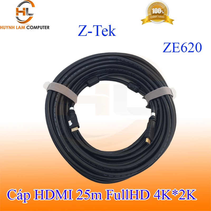 Cáp HDMI 25m Z-Tek ZE620 FullHD chuẩn 2.0v hỗ trợ 4K*2K - Hãng phân phối