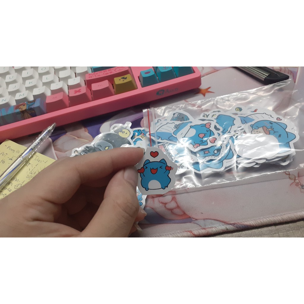 Sticker Mèo CAPOO - BugCat dán trang trí mũ bảo hiểm, điện thoại,laptop,vali..siêu đẹp