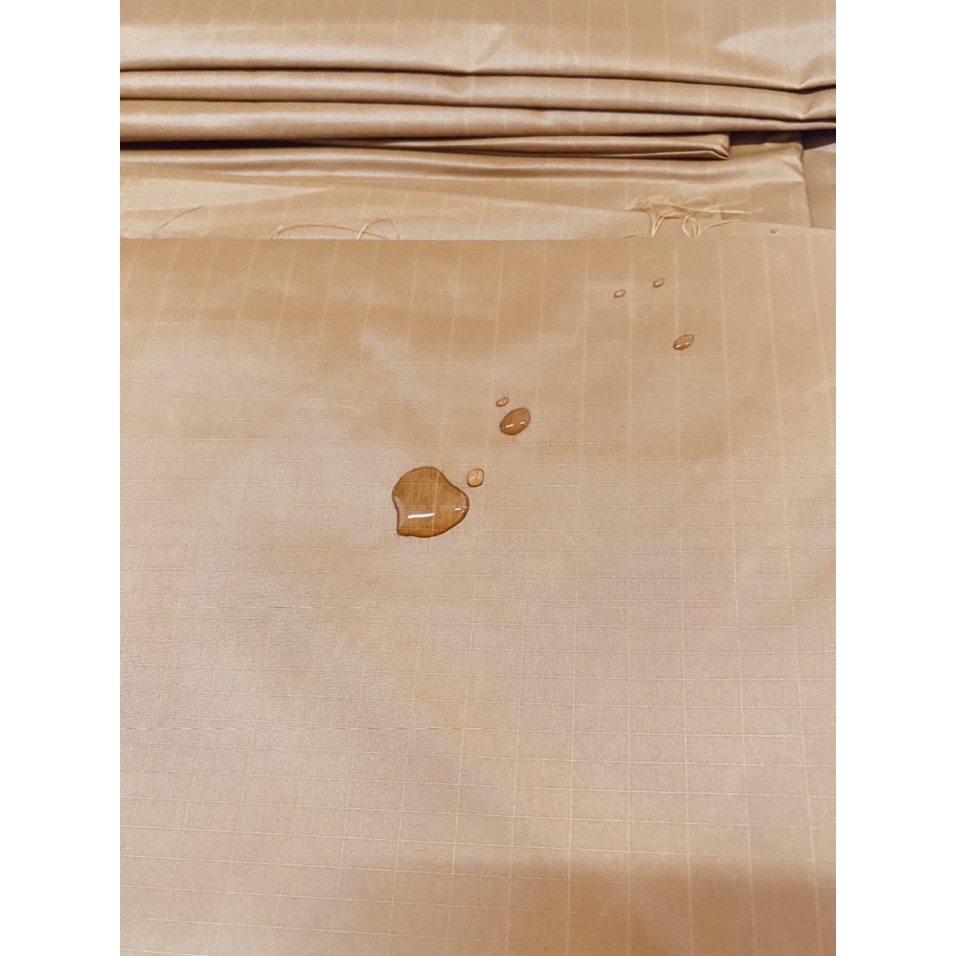 Vải may diều - màu vàng đất kẻ ô - khổ rộng 1.5m